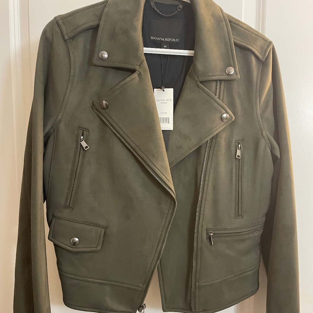 Banana Republic faux suede jacket